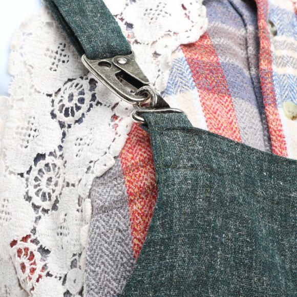 Timbuktu Station Sleeveless Drawstring Waist Midi Dress β’ 2 β’ Green/Gray - Picture 7 of 13